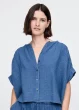 Crinkle Gauze Denim Shirt