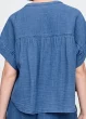 Crinkle Gauze Denim Shirt