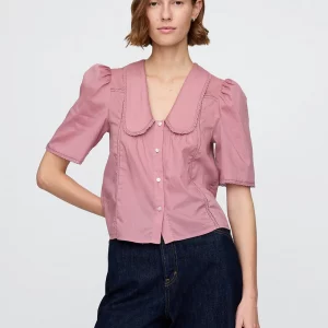 Lace Peter Pan Collar Top